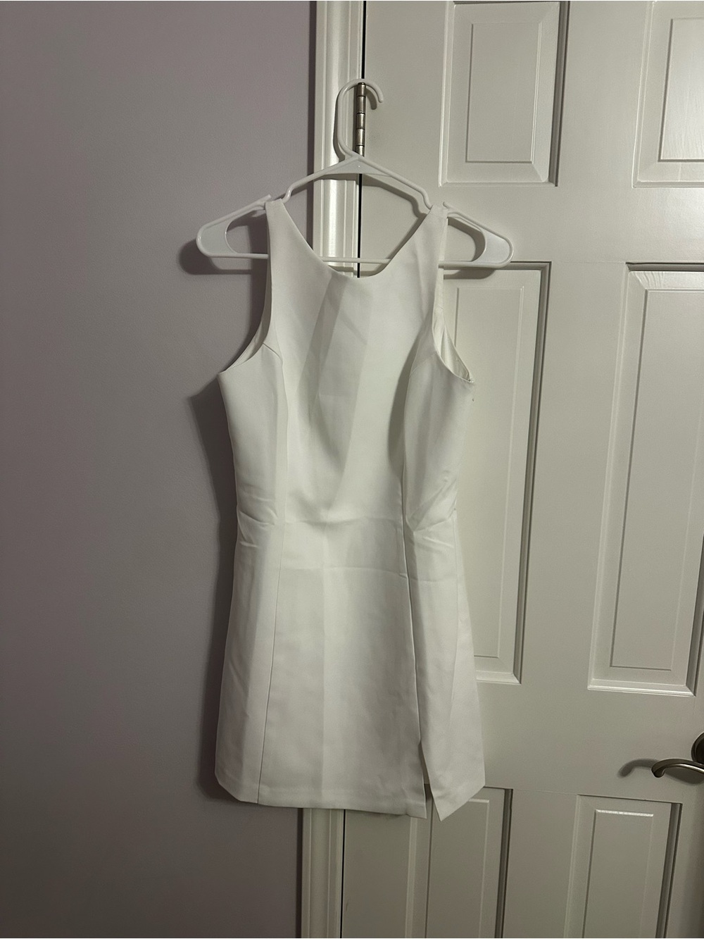 Amanda Uprichard White Sleeveless Mini Dress